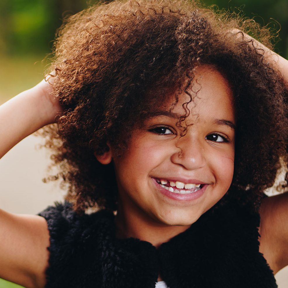 Child smiles after dentist